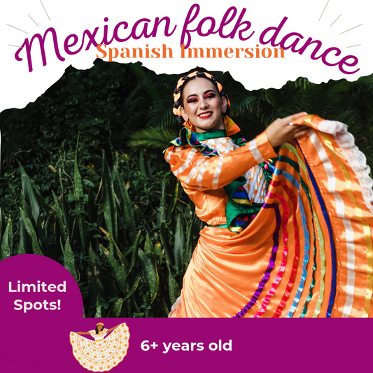 Online Children’s Mexican Folk dance class (6+ years old)– In Spanish with a Professional Dancer