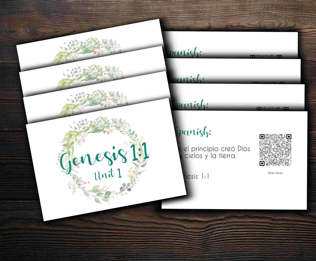 Bible Verses Cards - Charlotte Mason Simple Spanish