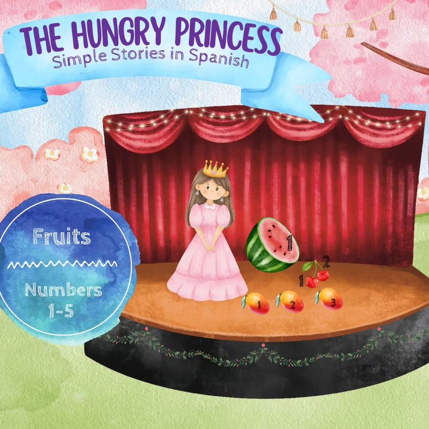Hungry Princess printable - Charlotte Mason Simple Spanish