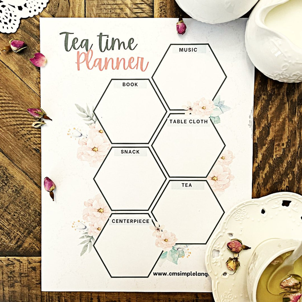 Tea Time Planner - Charlotte Mason Simple Spanish